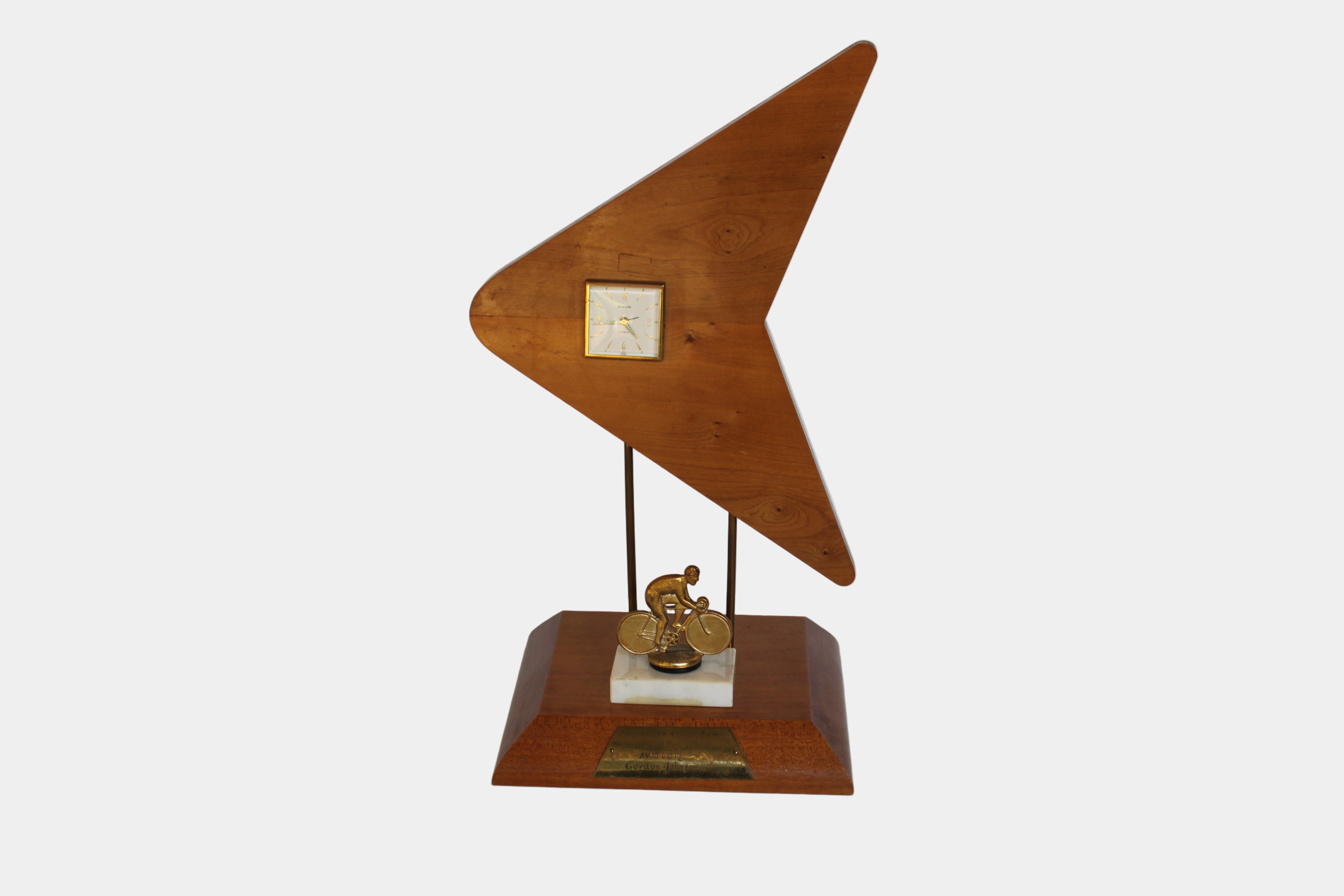 1969 Gordon Johnson Australian Cyclist Award Trophy – Rare Cycling Collectible