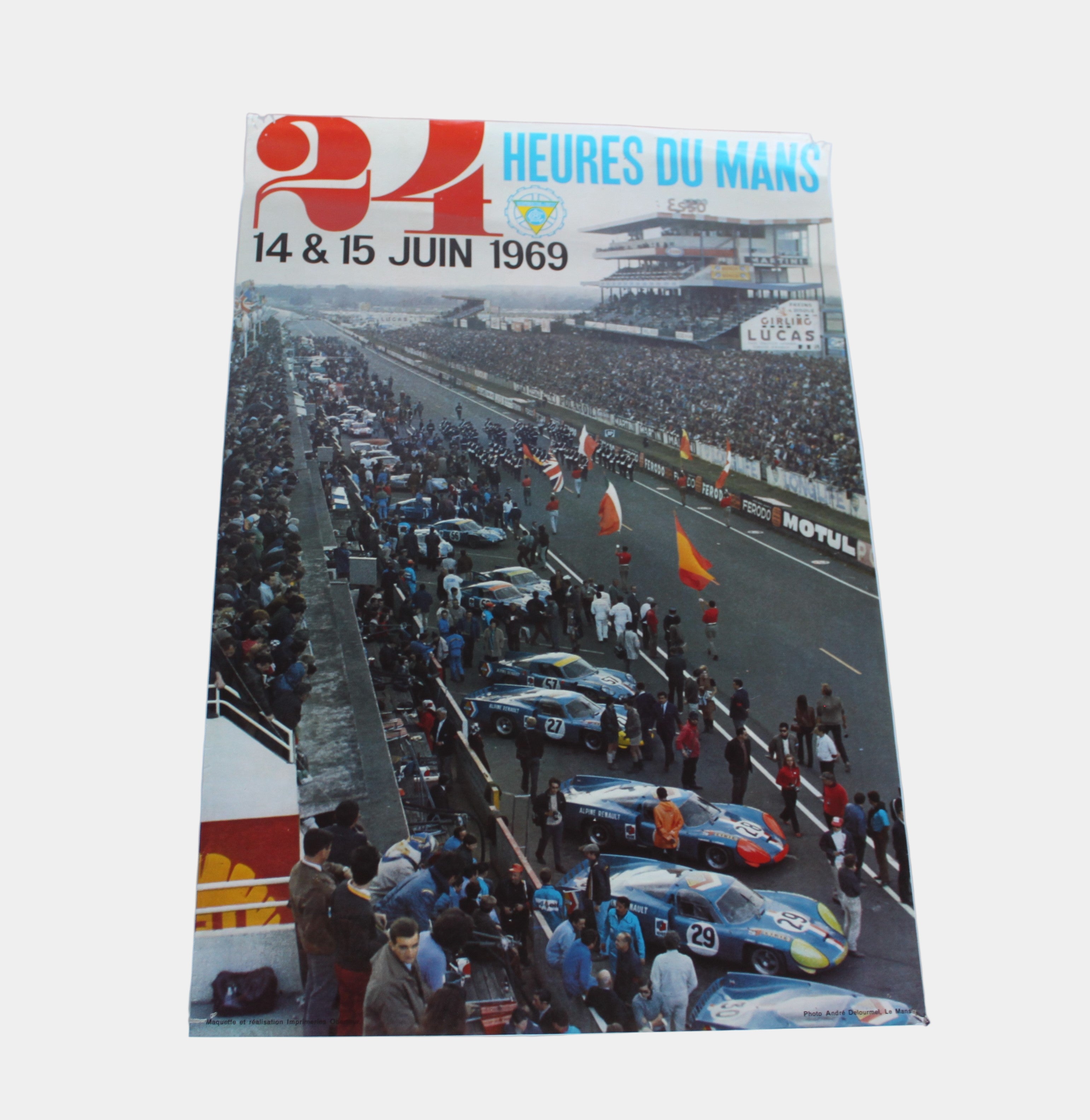 1969 24 Hours of Le Mans original poster