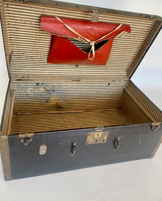 **Small French Travel Case — c.1890–1910 (Belle Époque Period)