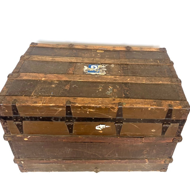 Antique “Neverbreak” Steamer Trunk by J. Goldsmith & Son (c. 1910–1925)