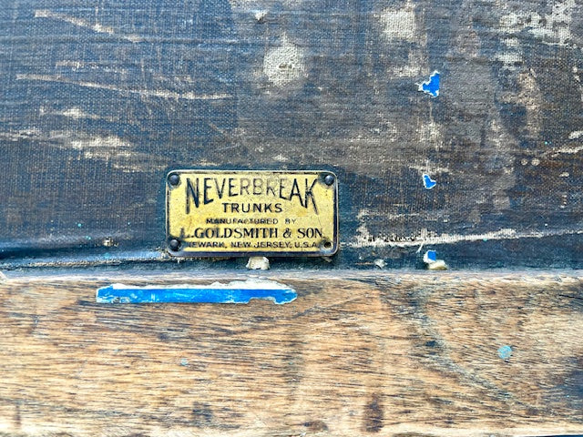 Antique “Neverbreak” Steamer Trunk by J. Goldsmith & Son (c. 1910–1925)