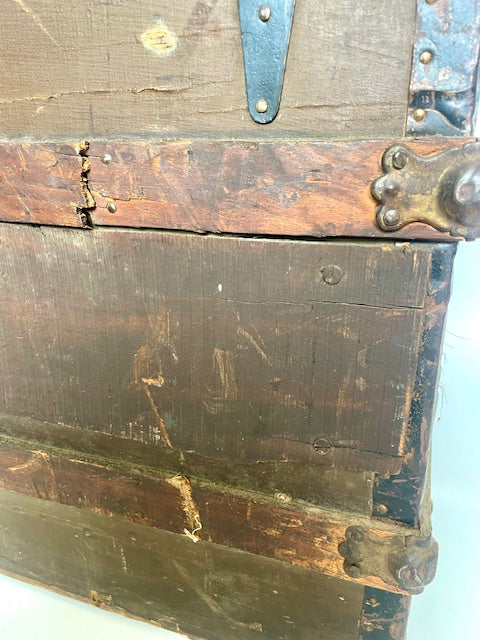 Antique “Neverbreak” Steamer Trunk by J. Goldsmith & Son (c. 1910–1925)