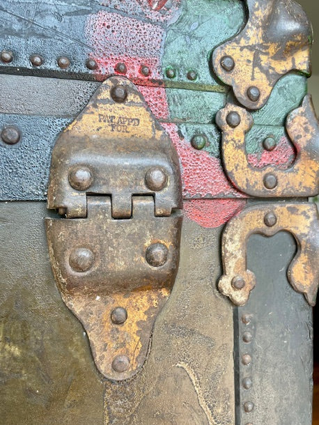 **F.A. Stallman Wardrobe Steamer Trunk — Early 1900s