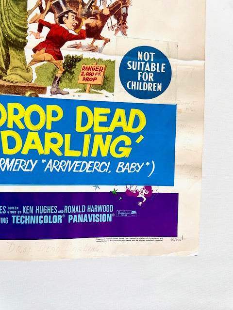 Drop Dead Darling (1966) – Original U.S. Half-Sheet Poster