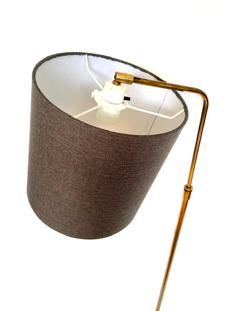 Danish Brass Standard Lamp – Mid-Century Modern