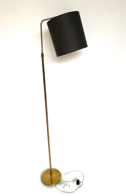 Danish Brass Standard Lamp – Mid-Century Modern