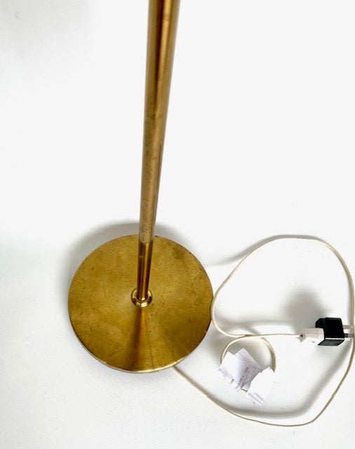 Danish Brass Standard Lamp – Mid-Century Modern