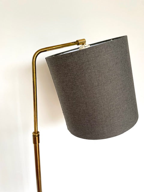 Danish Brass Standard Lamp – Mid-Century Modern