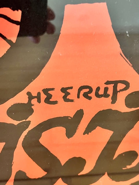 Henry Heerup louisianna museum modern art original poster midcentury detail