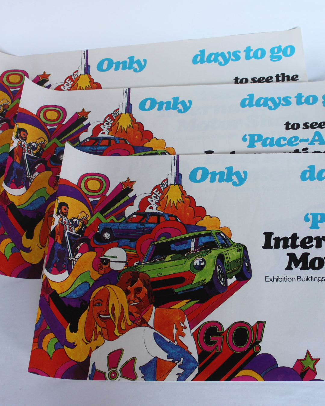 Melbourne International Motor Show original poster 1970