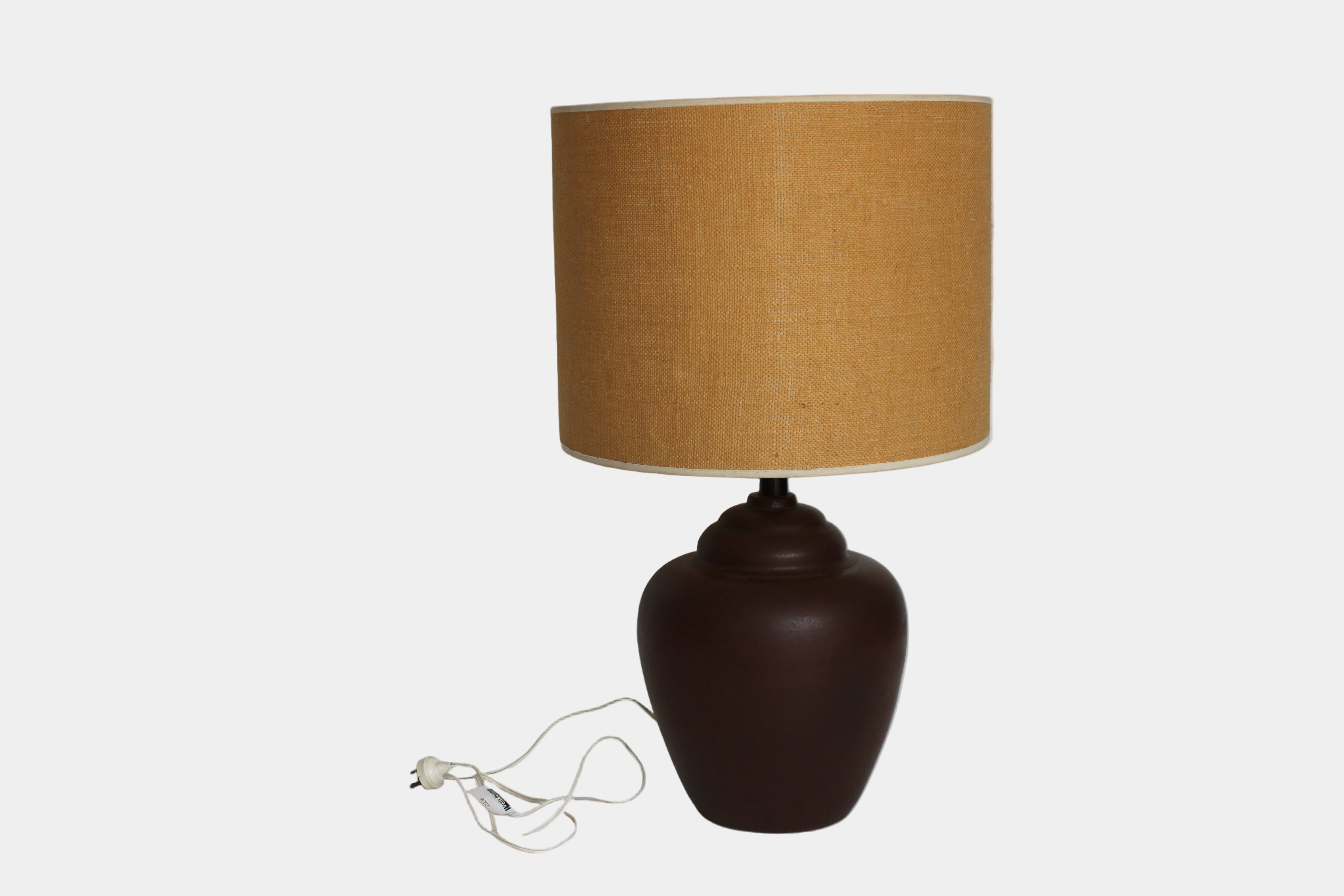 Mid-Century Ceramic Table Lamp — 1960s–70s