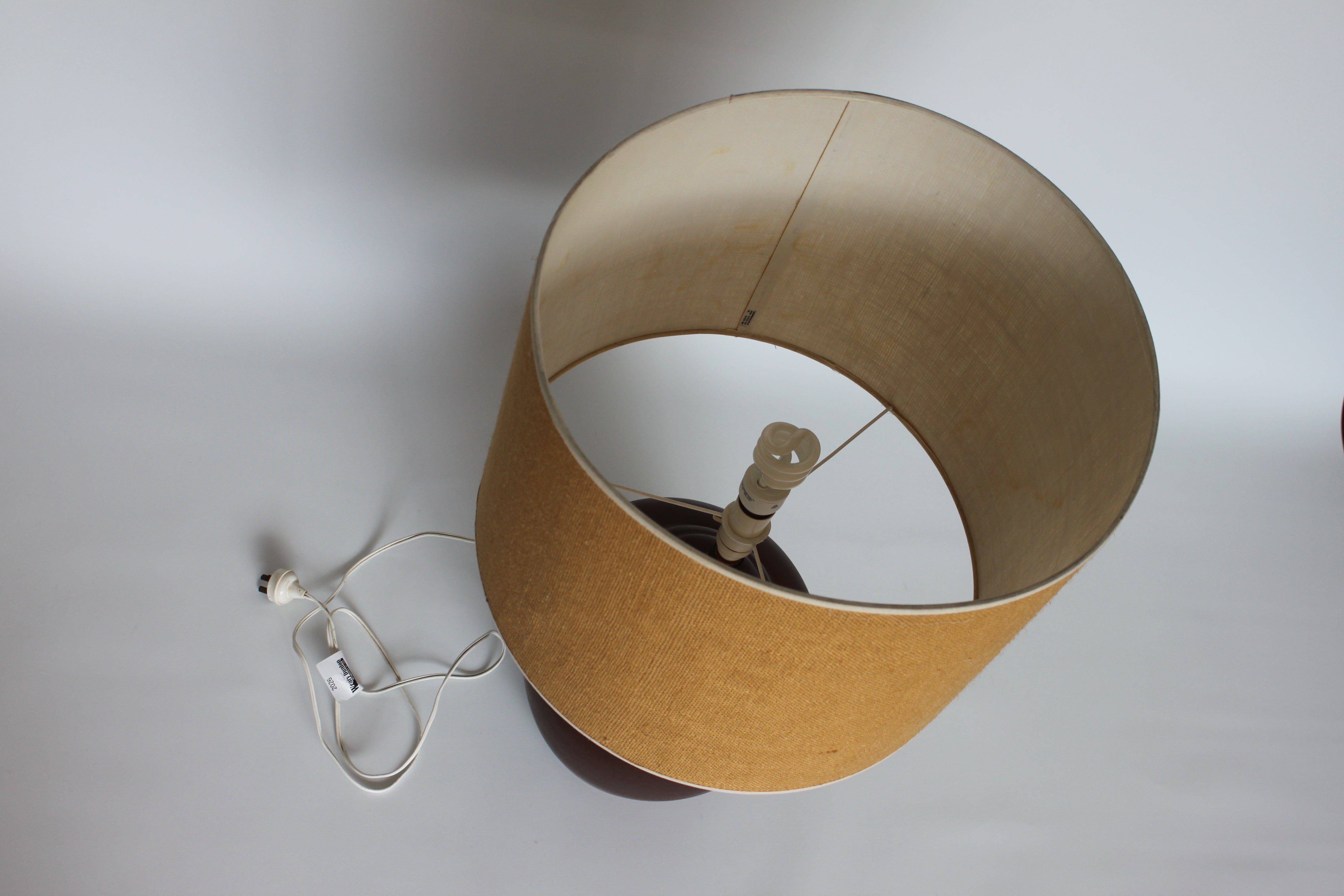 Mid-Century Ceramic Table Lamp — 1960s–70s