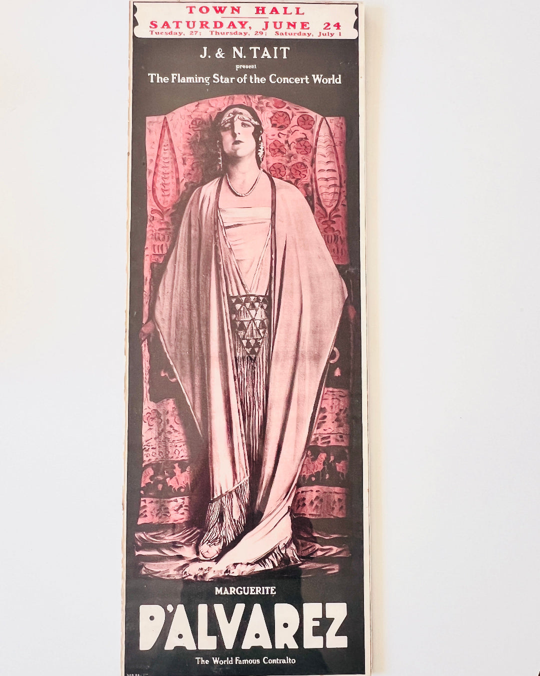 Rare early theature poster Melbourne early 20th century