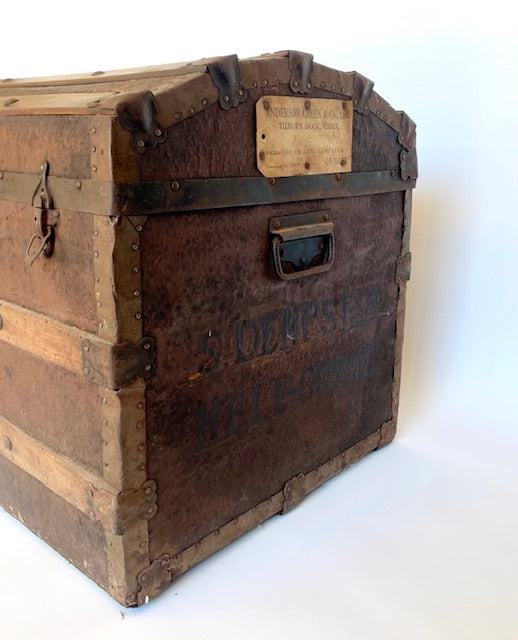 **Dome-Top Travel Trunk — c.1880–1920