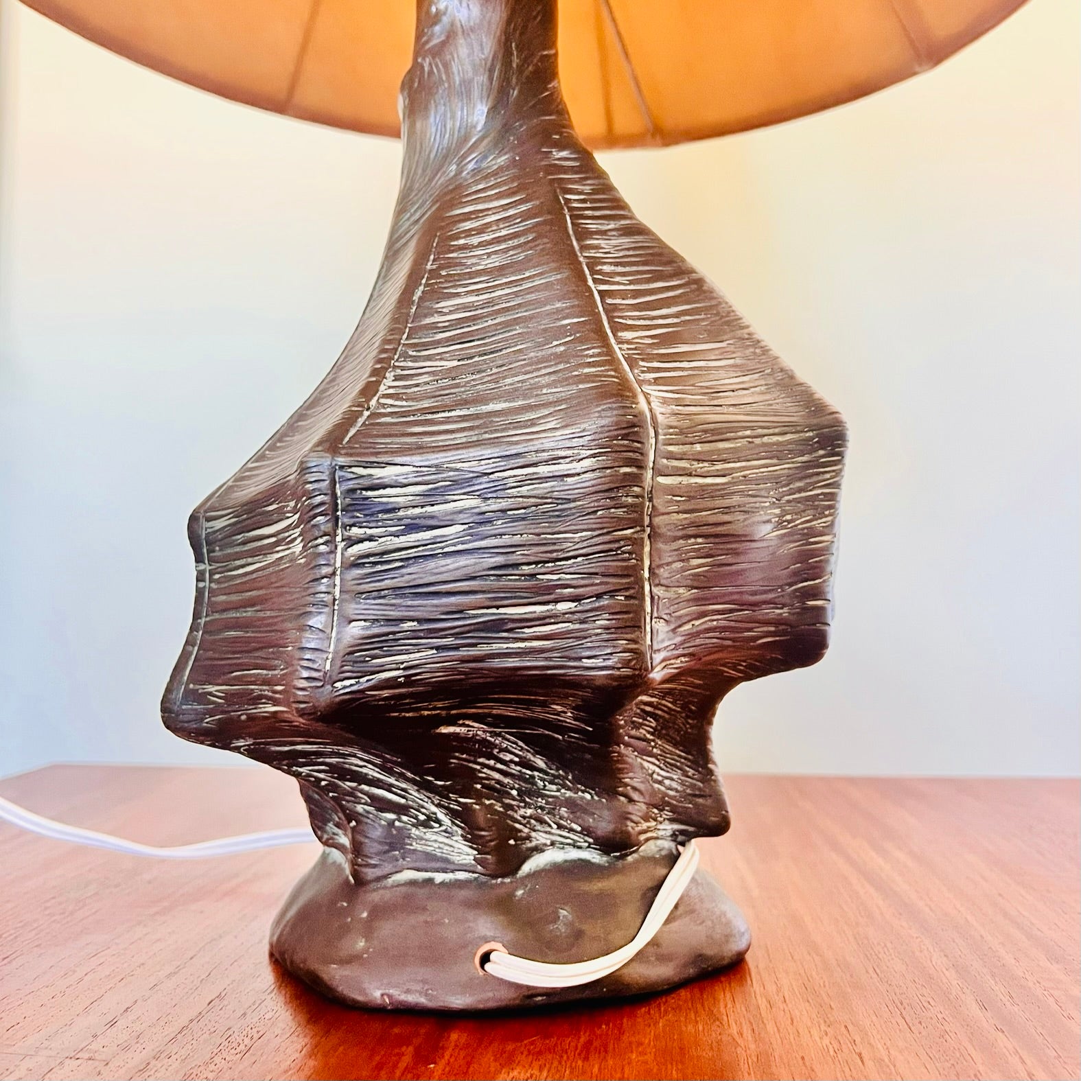 Sculptural midcentury Italian table lamp base