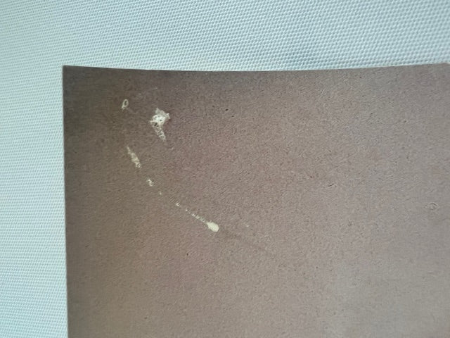 Original Vintage automotive poster - up close Brown paper with pin parks