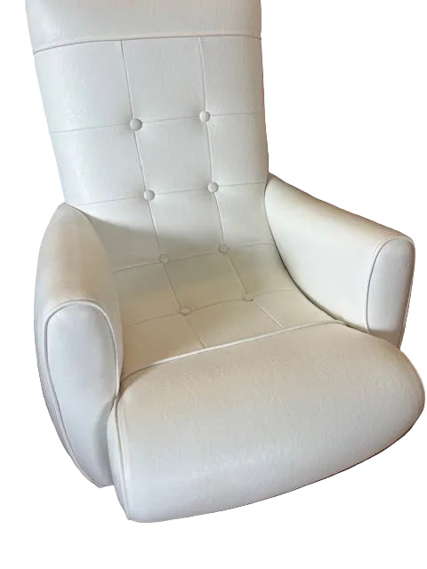 sleepy hollow midcentury lounge chair white
