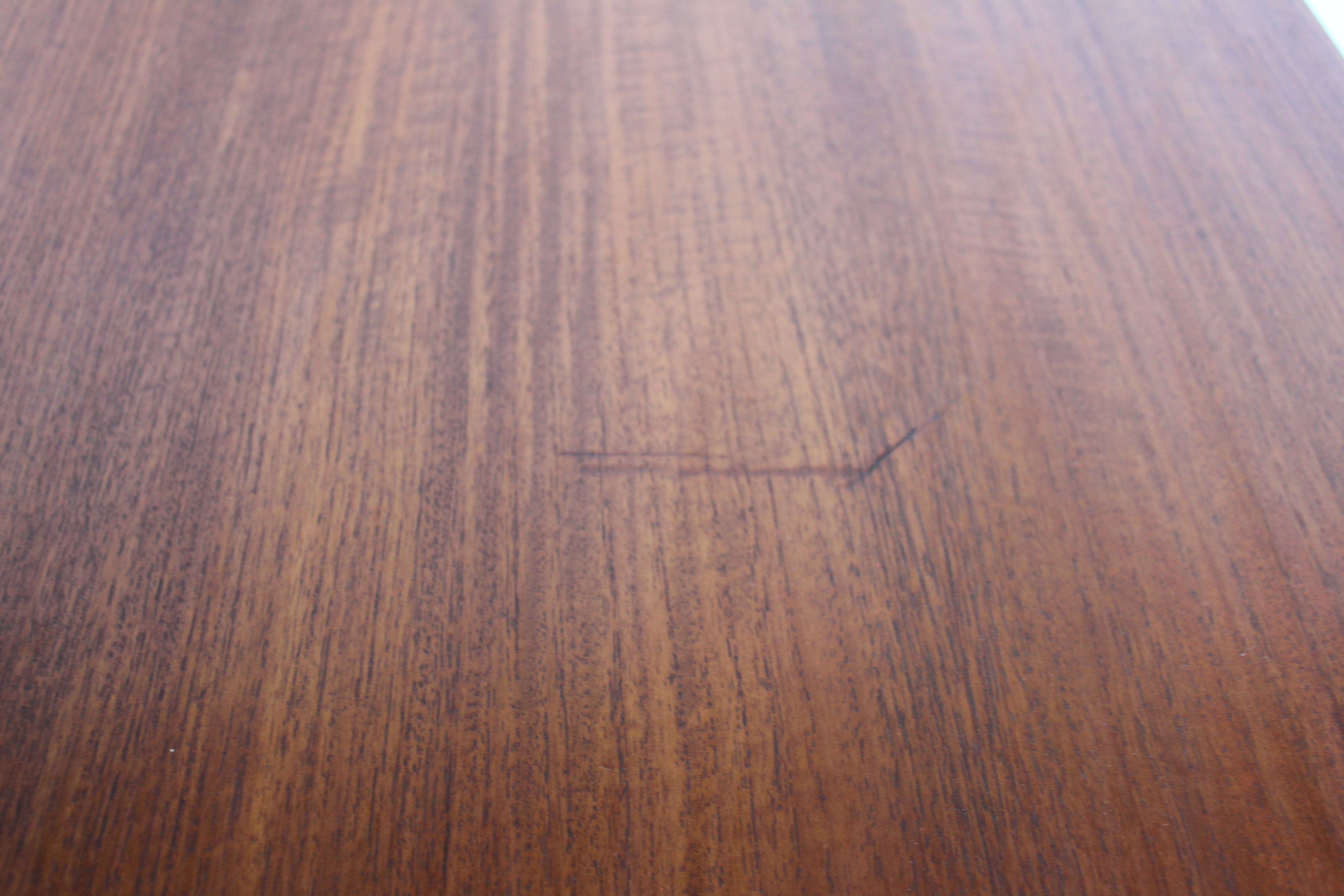 c.1960s Avalon Teak Coffee Table — Sculptural Arched Apron Design