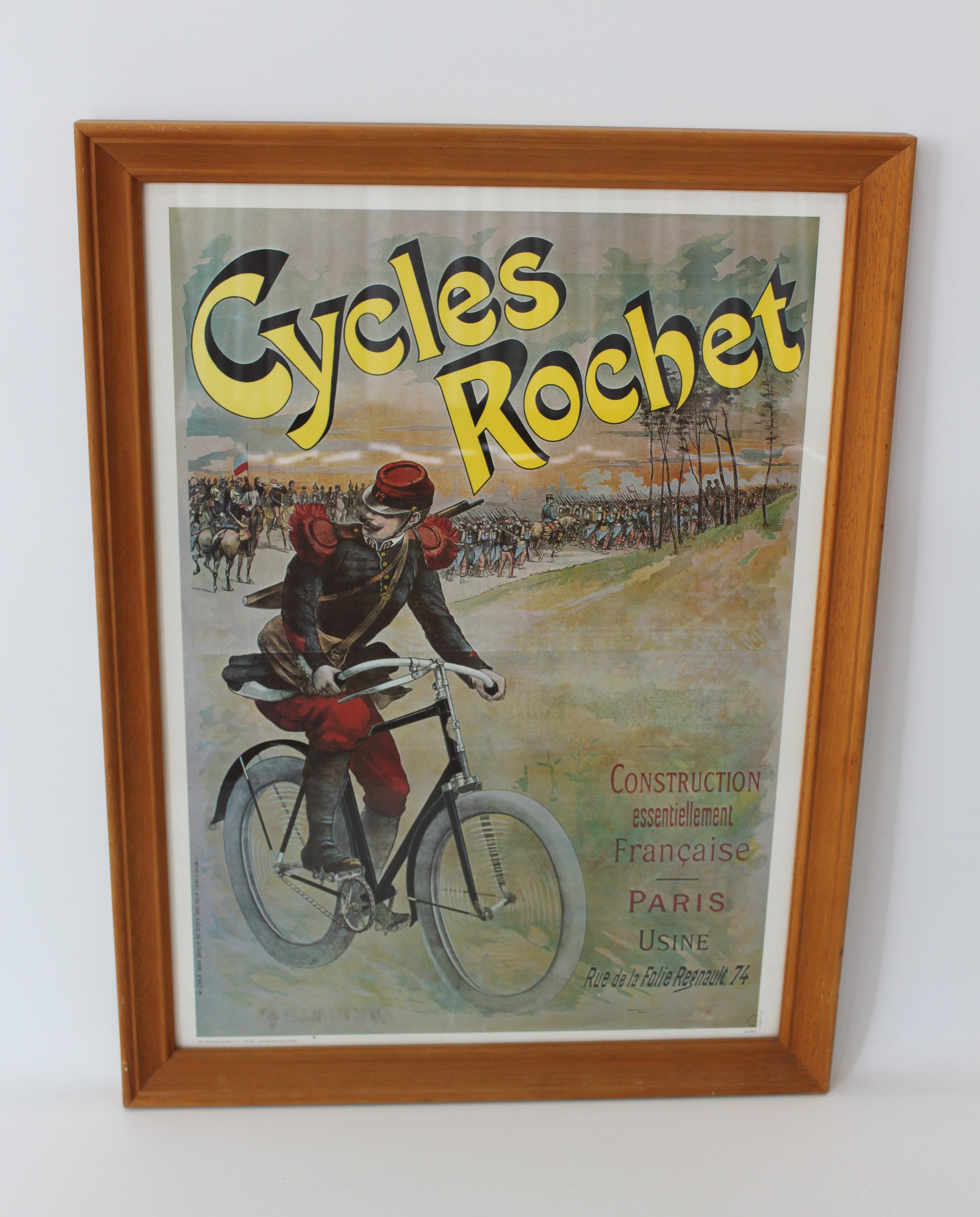 Cycles Rochet (c.1900, Reproduction) — Modern Framed Poster After Lucien Lefèvre