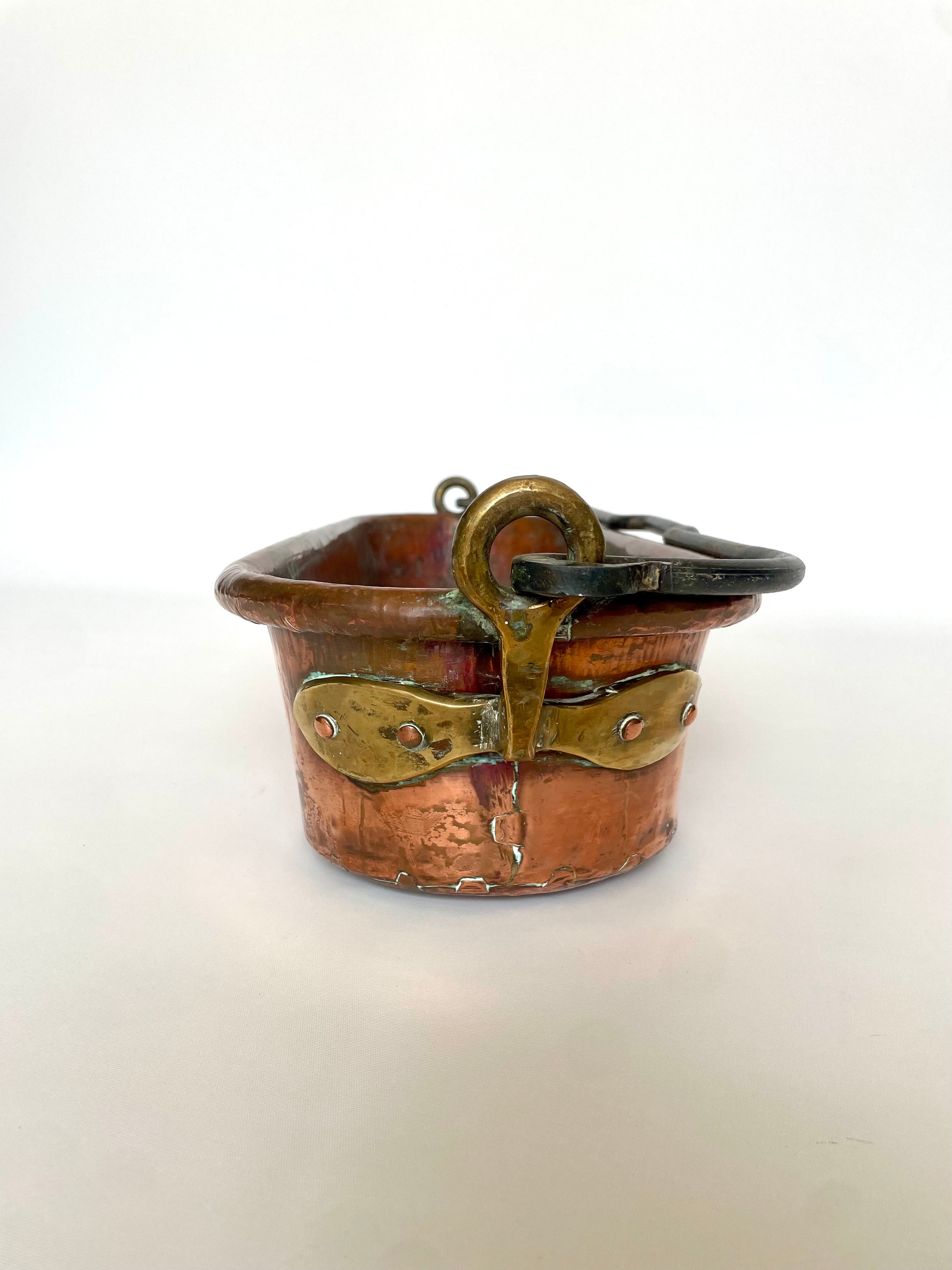 Antique French Copper Fish Kettle (Poissonnière) — c.1880–1920