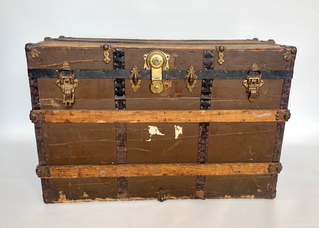 Antique “Neverbreak” Steamer Trunk by J. Goldsmith & Son (c. 1910–1925)