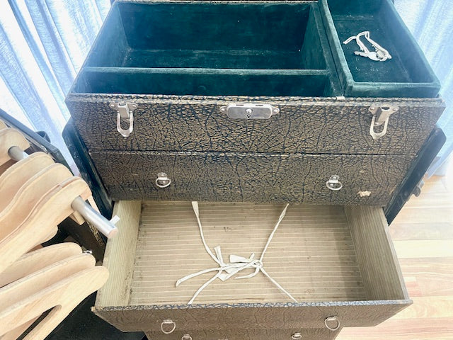 **F.A. Stallman Wardrobe Steamer Trunk — Early 1900s