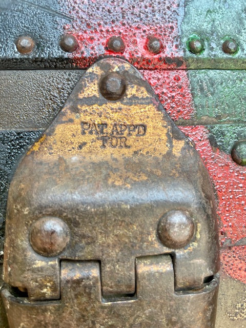 **F.A. Stallman Wardrobe Steamer Trunk — Early 1900s