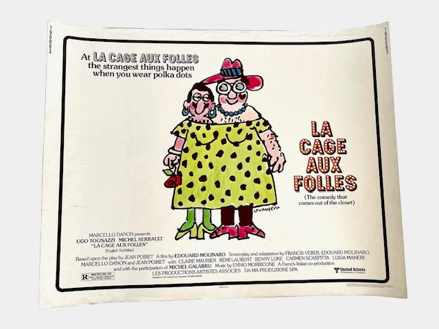 La Cage aux Folles (1979) — Original U.S. Half-Sheet Poster