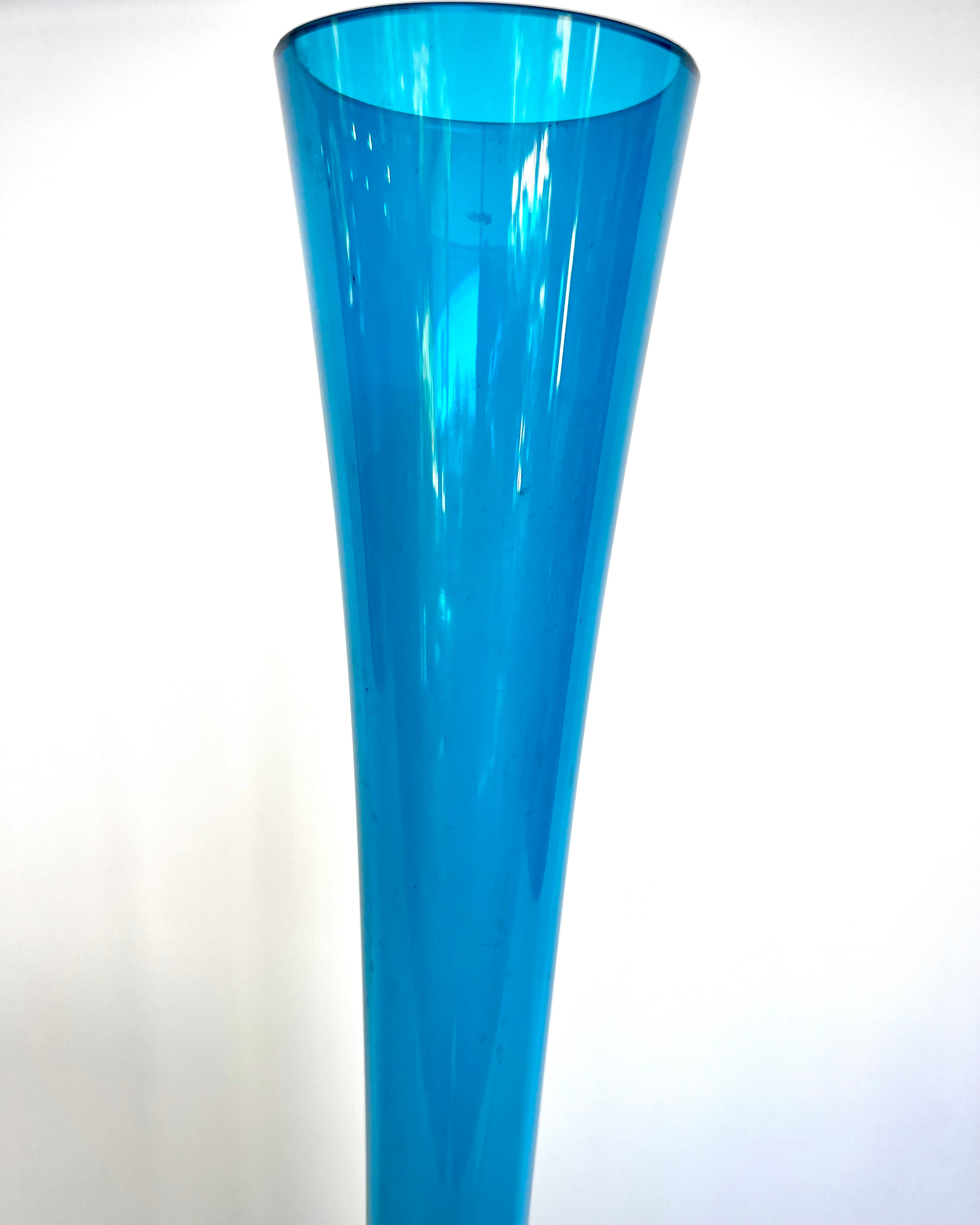 Carl Arthur Percy Carlsson, c.1960 large blue vase 75cm