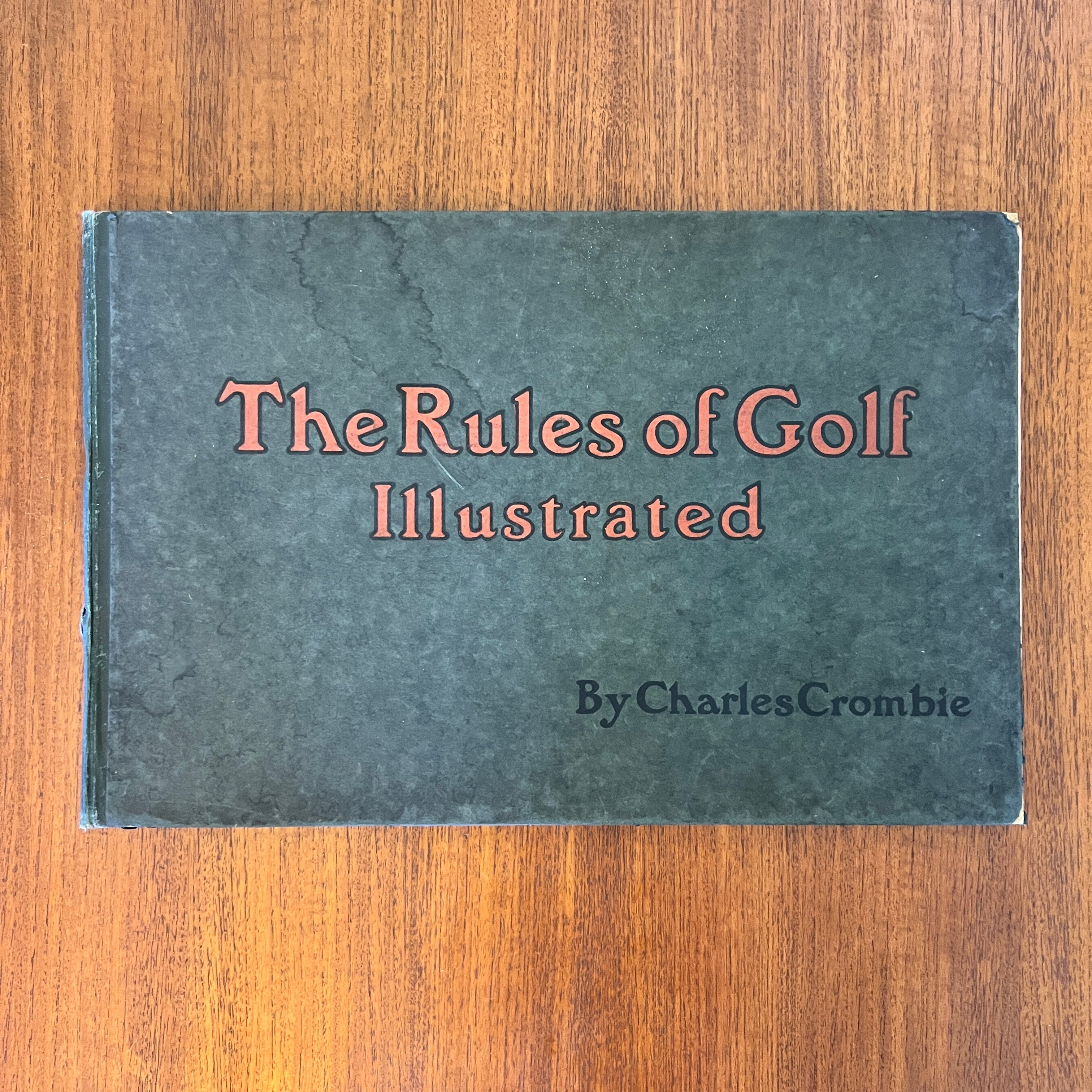 Rare book.  "Rules of Golf" by Charles Crombie, Perrier Edition (1905)