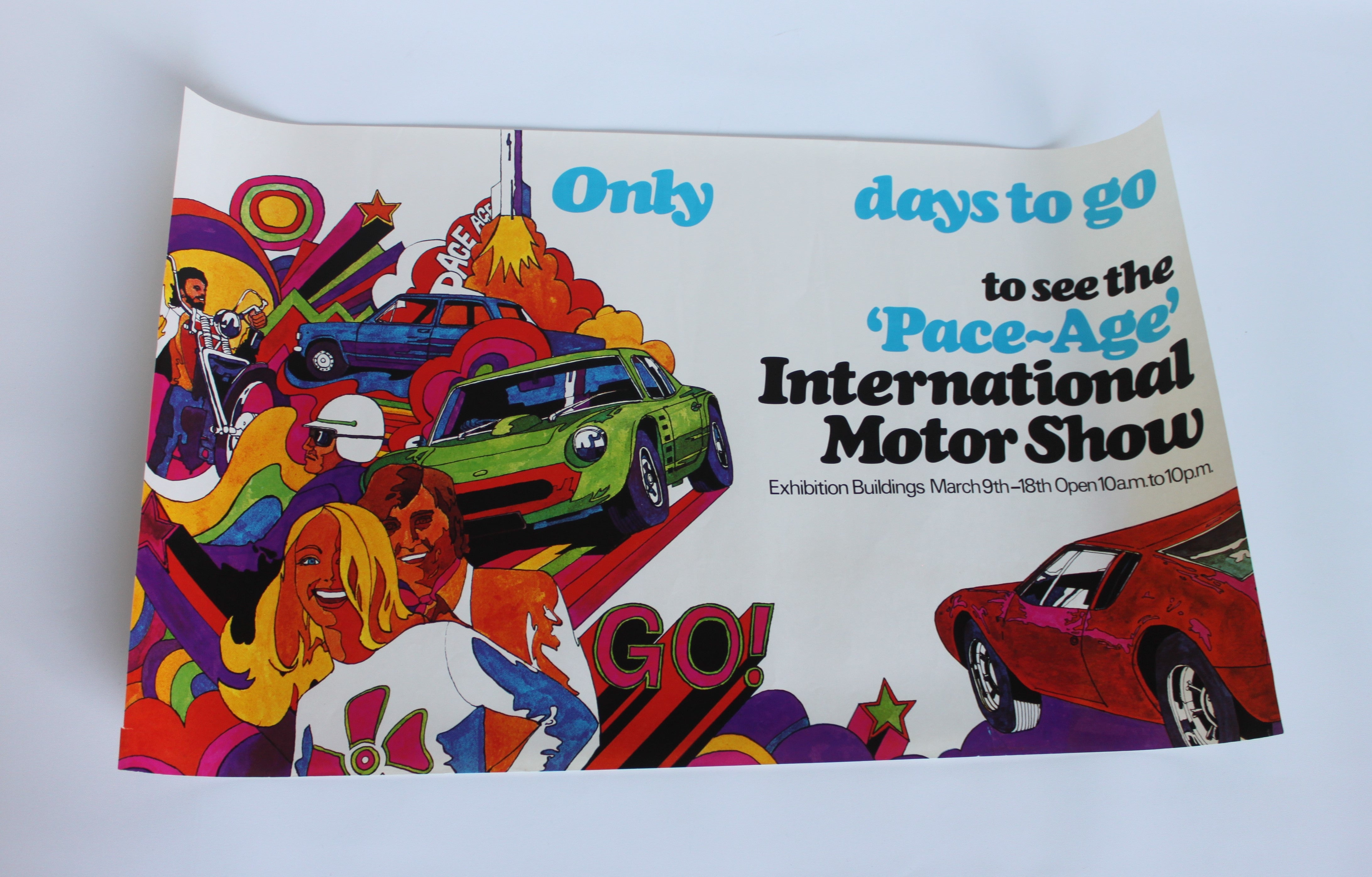 Melbourne International Motor Show original poster 1970