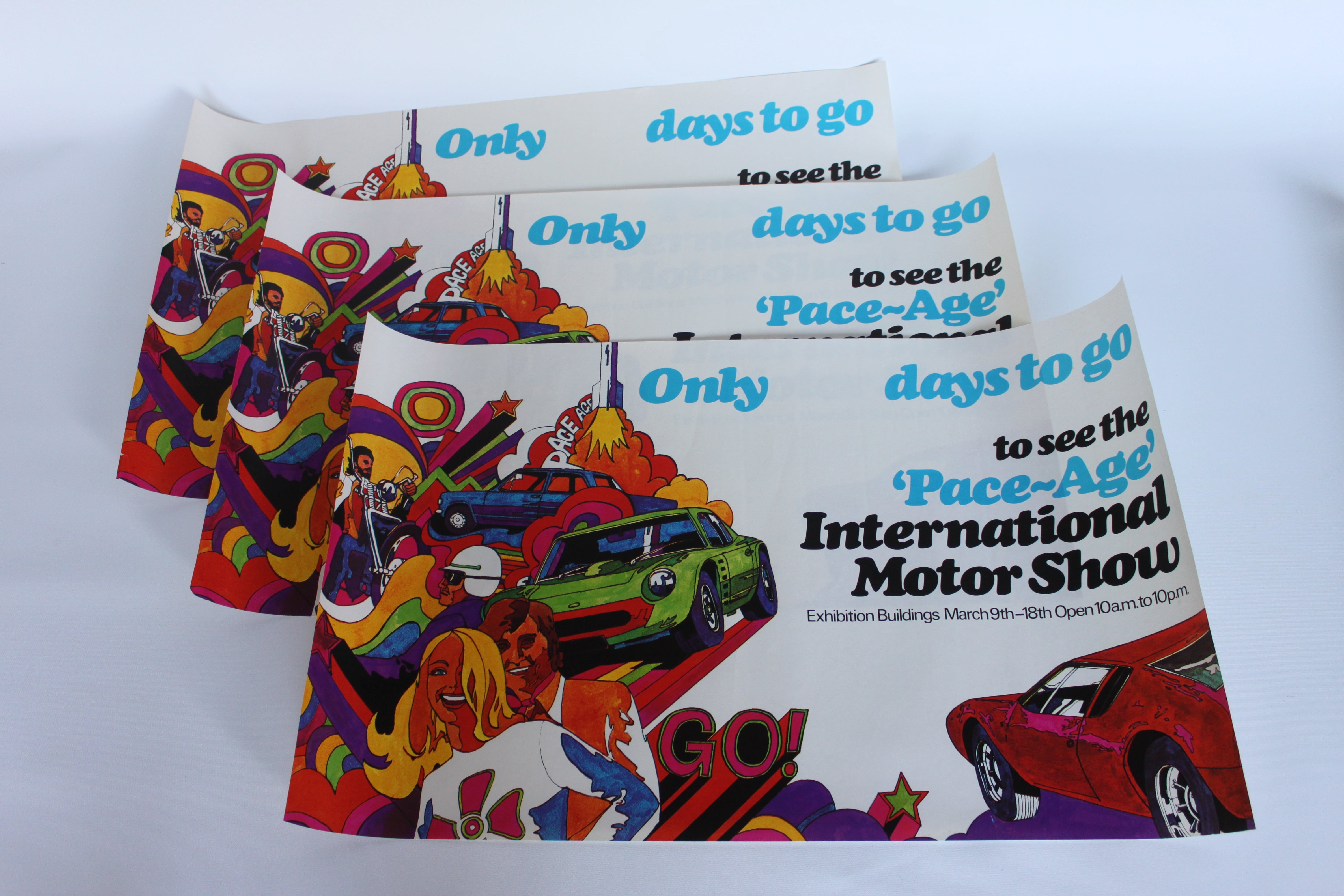 Melbourne International Motor Show original poster 1970