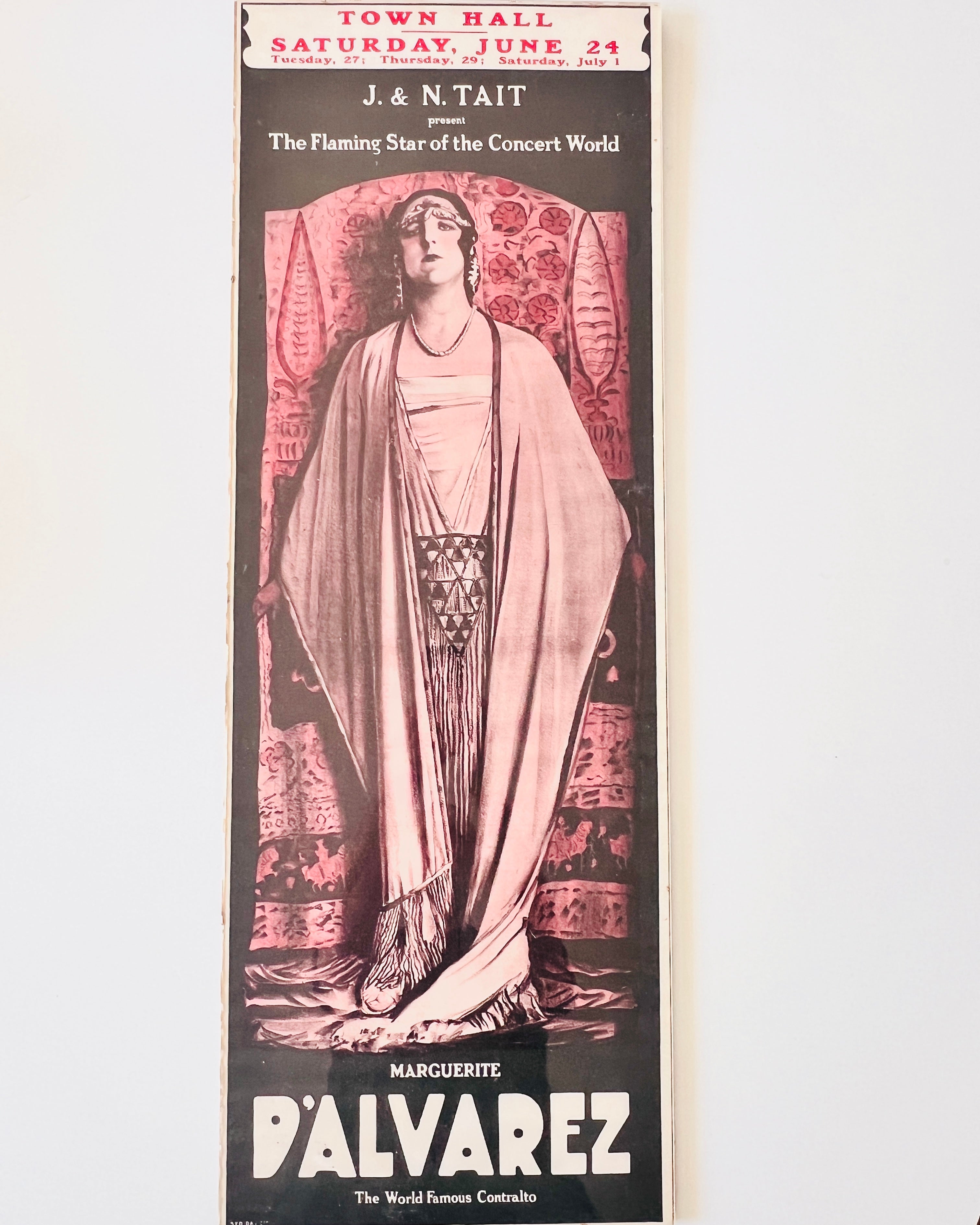 Rare early theature poster Melbourne early 20th century