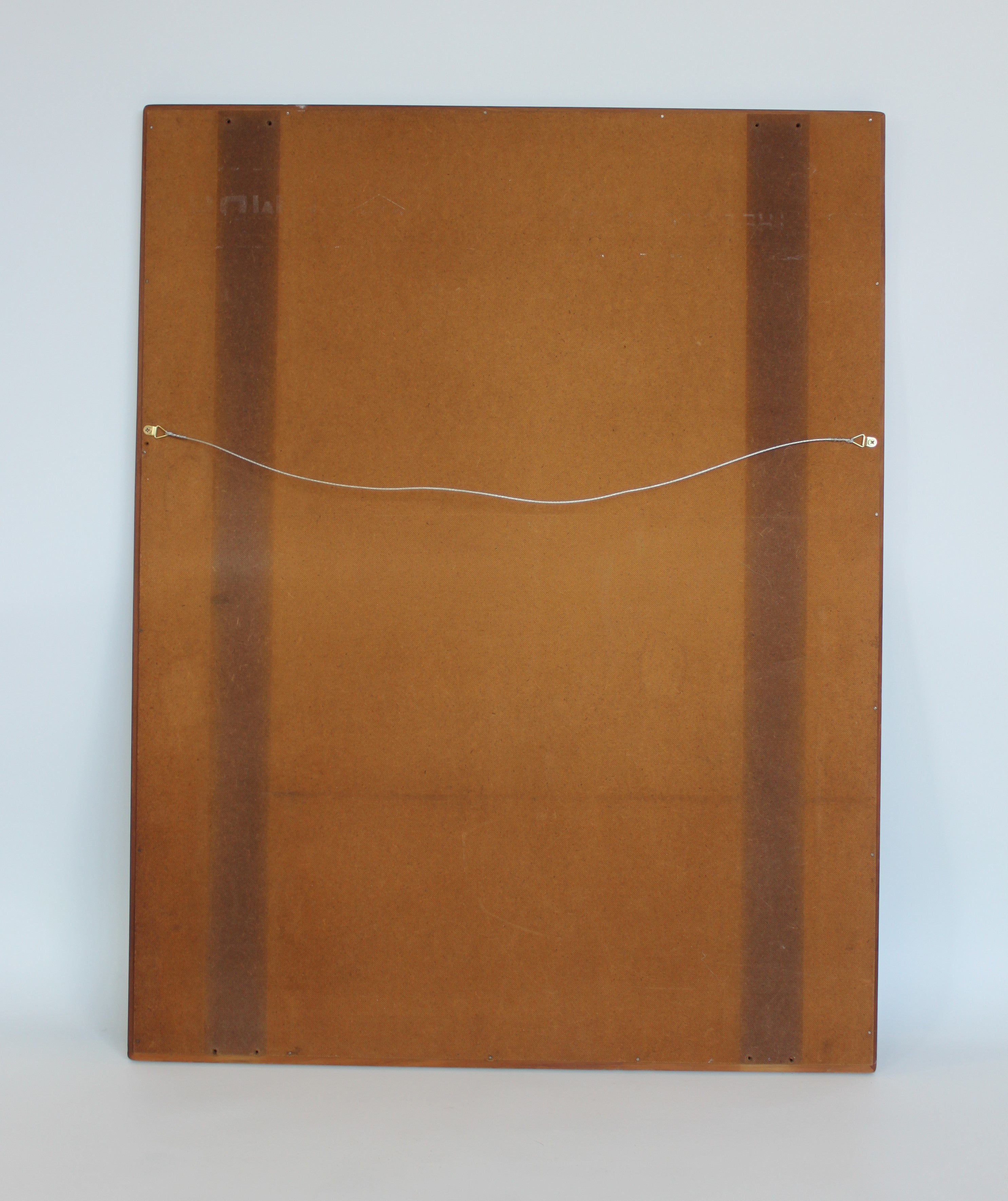 Large c.1950s–60s Danish-Inspired Teak Wall Mirror