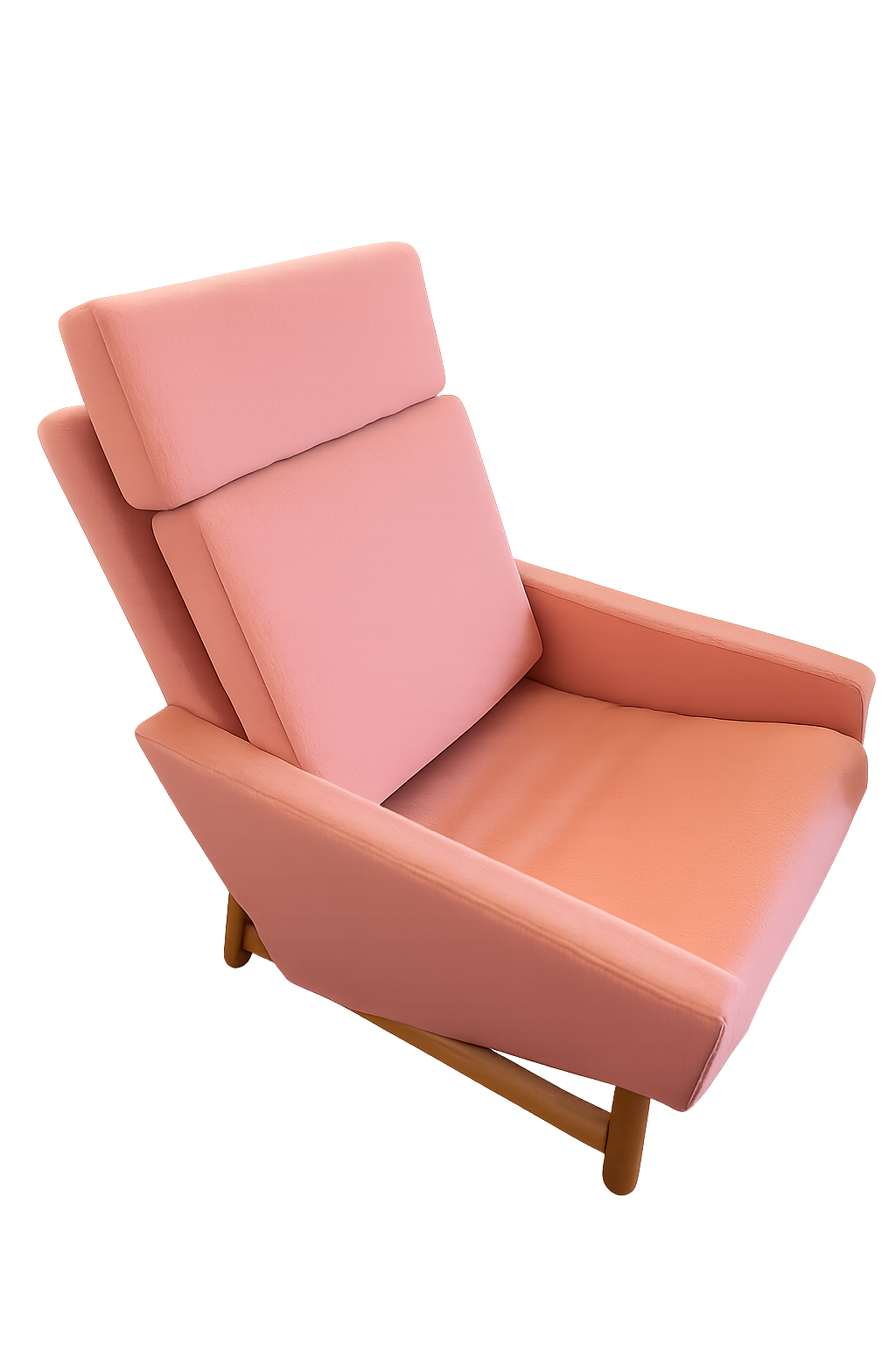 Fler “Flerholme” Highback Armchairs — Pair (Restored, Teak Frame).  Selling as pair