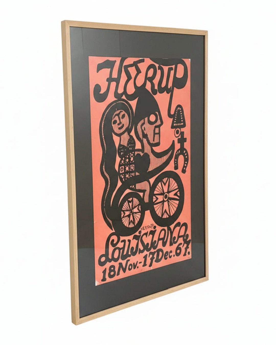 Henry Heerup louisianna museum modern art original poster midcentury