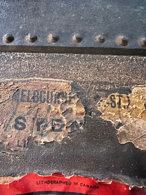 **F.A. Stallman Wardrobe Steamer Trunk — Early 1900s