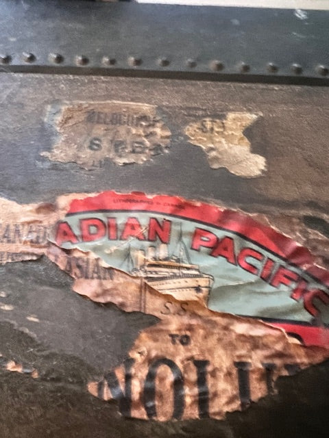 **F.A. Stallman Wardrobe Steamer Trunk — Early 1900s