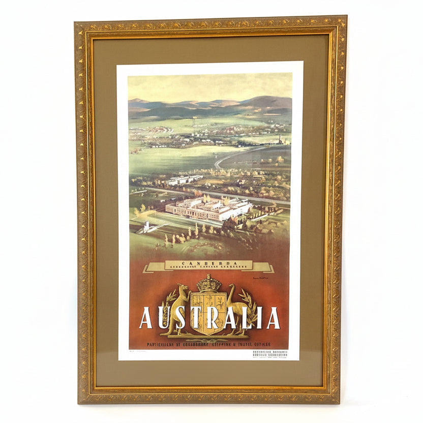 Original James Northfield Canberra Lithograph in gilt frame