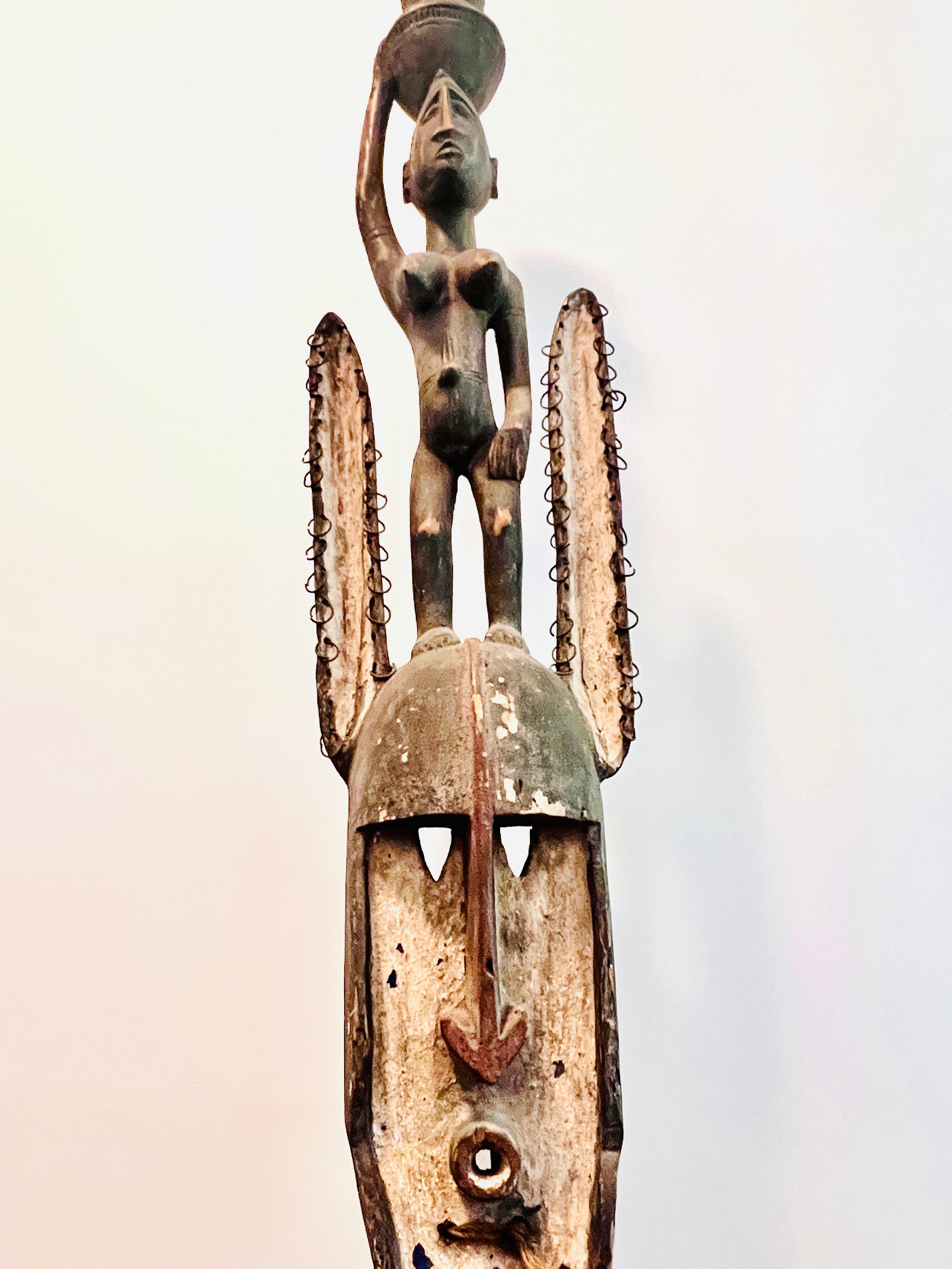 Dogon Mask Form with Surmounted Female Figure, Mali c. 1950s-1970s