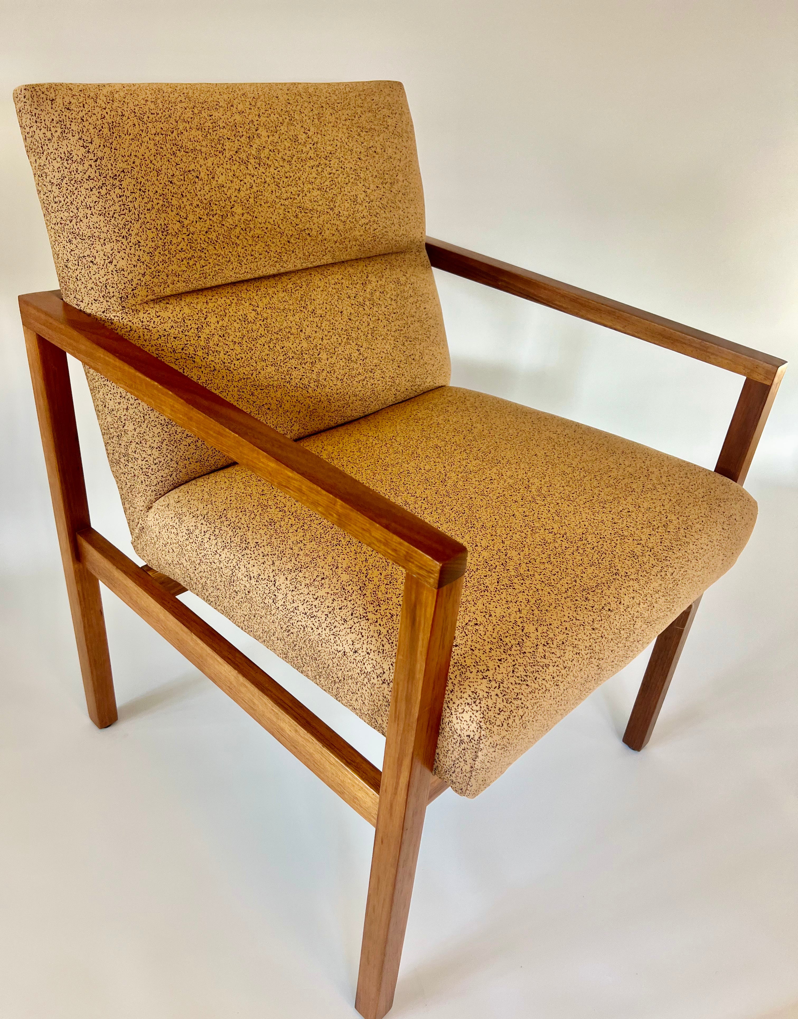TH Brown mid century carver chair kvadrat upholstery